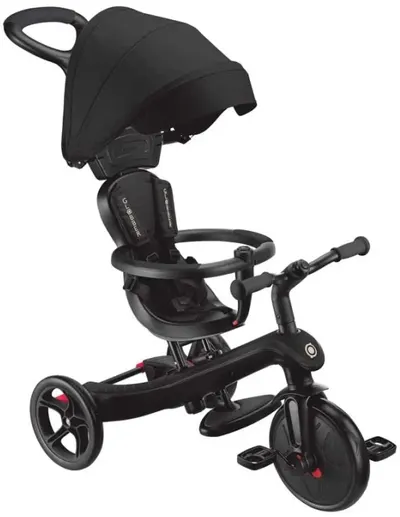 Tricicletă pentru copii 4 în 1 Globber - Explorer Trike, neagră