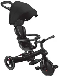Tricicletă pentru copii 4 în 1 Globber - Explorer Trike, neagră
