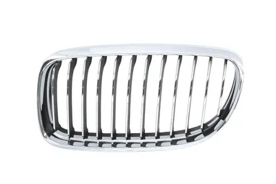 Grila radiator Stanga potrivit BMW 3 (E90), 3 (E91) 1.6-4.4 2004-2012 pana in 2012 - (crom/negru)
