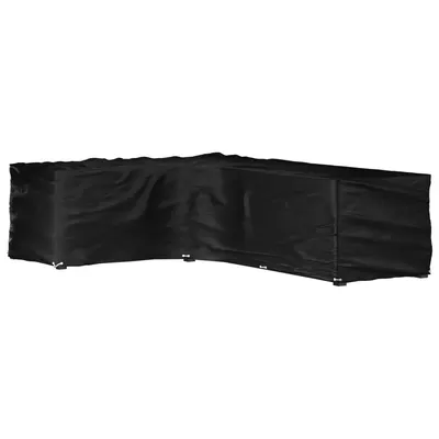 vidaXL Husă mobilier de grădină în formă de L 18 ocheți, 220x285x80 cm