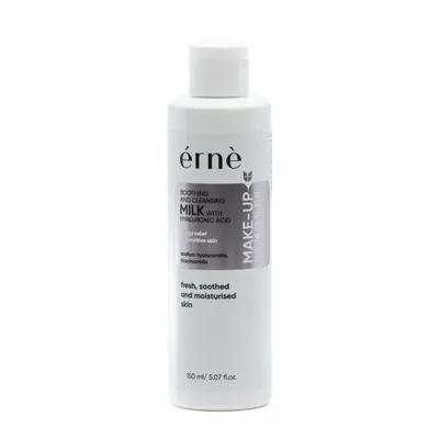 Lapte demachiant pentru piele sensibila cu Acid Hialuronic, 150ml, Erne