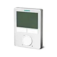 Room thermostat for temperature and air quality control