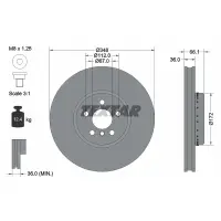 Disc frana TEXTAR 92288725