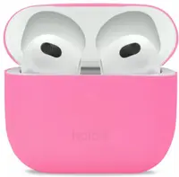 Husă pentru căști Holdit - Silicone, AirPods 3, roz