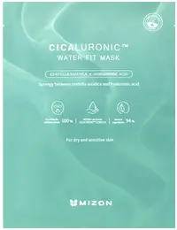 Mizon Cicaluronic Mască de față cu folie Water Fit, 24 g