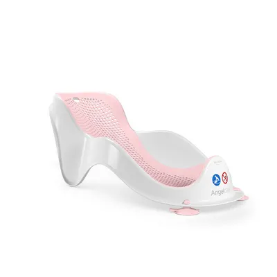 Mini suport de baie, Angelcare, Cu forma ergonomica, Pentru cazi de adulti sau de bebe, 0 luni+, Roz Deschis