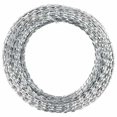 vidaXL Sârmă ghimpată BTO-22 Concertina cu lame, 100 m oțel galvanizat