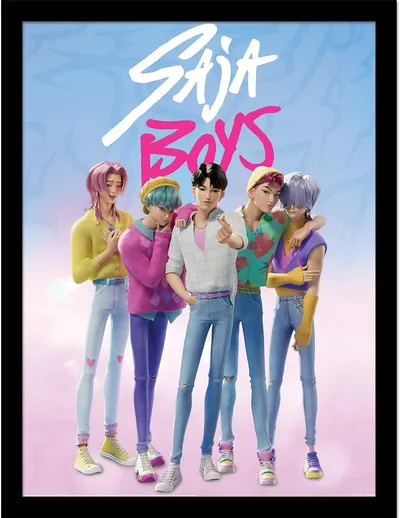 Poster cu ramă Pyramid Animation: KPop Demon Hunters - Saja Boys
