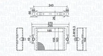 Radiator racire motor potrivit BMW 3 (F30, F80), 3 (F31), 3 GRAN TURISMO (F34), 4 (F32, F82), 4 (F33, F83), 4 GRAN COUPE (F36) 2.0 3.0D 11.11
