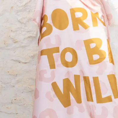 Prosop de plaja pentru copii 80x140 cm Born to be wild