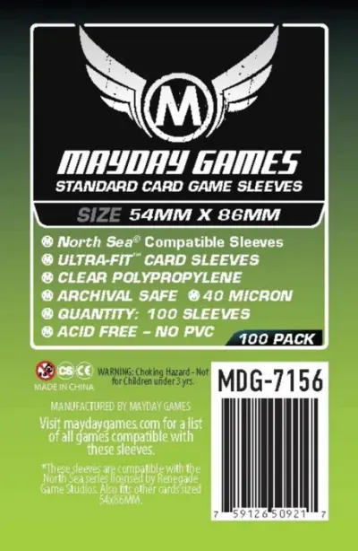 Mayday North Sea Sleeves - 54x86mm