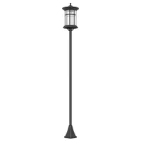 Outsunny Lampă Solară, Lumină Stradală în Aer Liber, Impermeabil pentru Terasă, Grădină, Curte, Cale, 23.5x23.5x184 cm, Alb | Aosom Romania