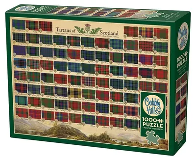 Puzzle Cobble Hill din 1000 de piese - Tartane scoțiene