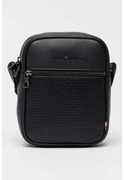 Geanta crossbody cu bareta ajustabila Mini Reporter - Negru