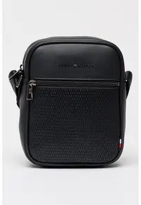 Geanta crossbody cu bareta ajustabila Mini Reporter - Negru