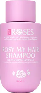 Nature of Agiva Roses Șampon revitalizant și regenerant cu apă naturală de trandafiri, 300 ml