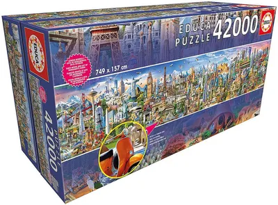 Puzzle Educa din 42 000 de piese - Around The World