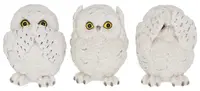 Set de statuete Nemesis Now Adult: Gothic - Three Wise Owls, 8 cm
