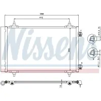 Condensator, climatizare NISSENS 940111