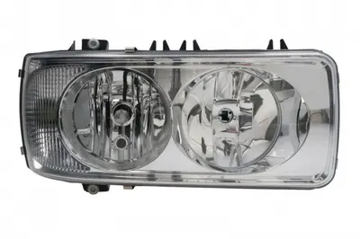 Far dreapta (H1 H7 PY21W W5W, electric, fara motor, culoare insert: crom platinat, culoare indicator: transparent) potrivit DAF 75 CF, 85 CF, CF 65, CF 75, CF 85, LF 45, LF 55, SB, XF 105 01.74