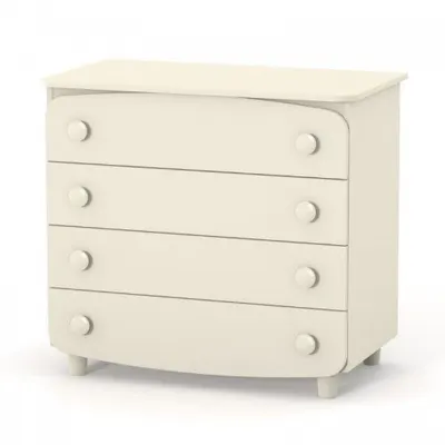 Comoda pentru copii cu 4 sertare, model 900 bej, design minimalist