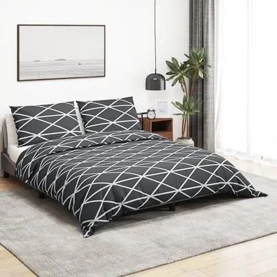 Gossi set cu husa de pilota, gri, 220x240 cm, bumbac