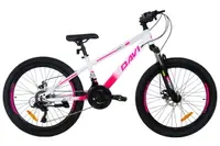 Bicicleta mtb 9-12 ani, 24 inch, solidă cadru 11", amortizare, Davi Bonita