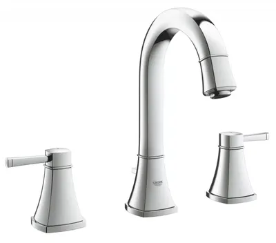 Baterie lavoar Grohe Grandera 20619000, racord 3/8 inch, L, 264 mm, ventil, Crom lucios