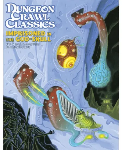 Supliment pentru jocuri de rol Dungeon Crawl Classics RPG #98: Imprisoned in the God-Skull