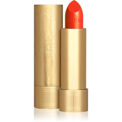 Gucci Gucci Beauty Rouge à Lèvres Satin Lipstick ruj satinat culoare 302 Agatha Orange 3.5 g