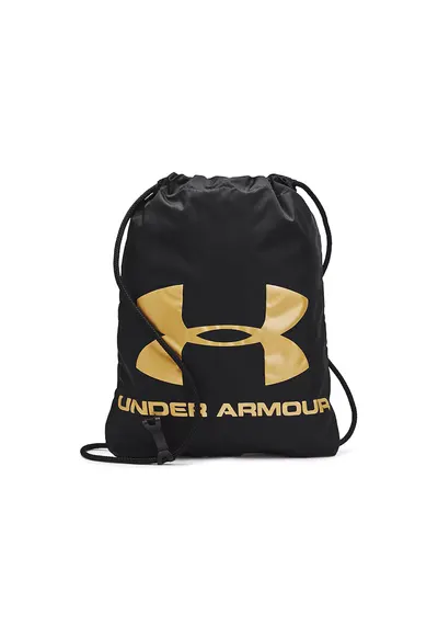 Rucsac unisex cu imprimeu logo Ozee - Auriu/Negru