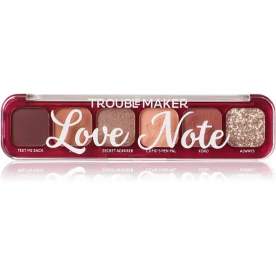 Trouble Maker Little Trouble paletă cu farduri de ochi culoare Love Note 9 g