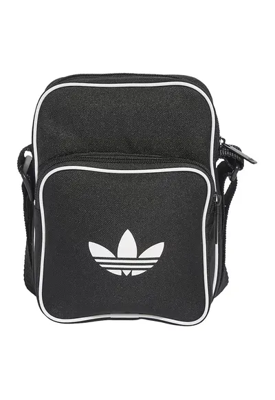 Geanta crossbody cu imprimeu logo - Alb/Negru