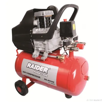 Compresor de ulei Raider - RD-AC04O, 24 l, 1500W, 8 bar