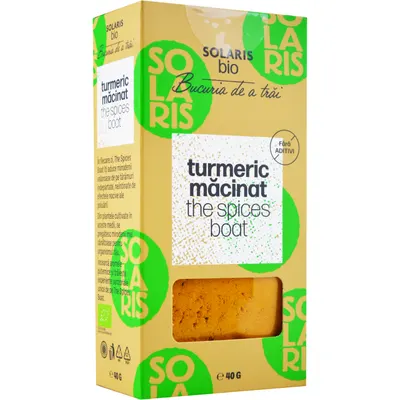 Condiment Turmeric Macinat Ecologic/Bio 40g