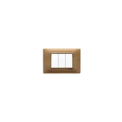 Placa ornament 3 module Vimar(Plana)wood pear-tree