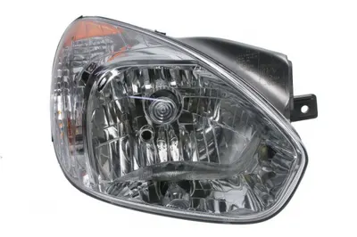 Far Dreapta (H4 PY21W W5W, manual, fara motoras, culoare insert: cromat, culoare semnalizator: galben) potrivit HYUNDAI ACCENT III
