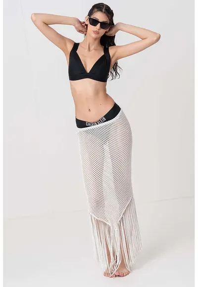 Sutien de baie triunghiular cu bretele late - Negru