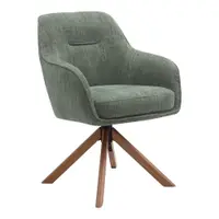 Set de scaune de sufragerie verde 2 buc. tapițat Avola – Unique Furniture