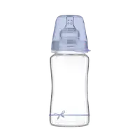 Biberon sticla baieti Diamond Glass Baby Shower, 250ml, LOVI