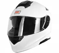 Casca moto rabatabila cu ochelari, Origine Delta Basic Solid, culoare alb, marime L