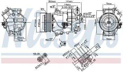 Compresor Ac Clima Opel Astra J, Astra J Gtc, Meriva B, Zafira Zafira Family B, Zafira C 1.6-2.0 Dupa 2009