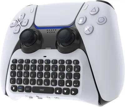 Tastatura Wireless Timebox, Gamepad Chatpad, Bluetooth 3, 5MM, Ergonomic, Alb - Default Title