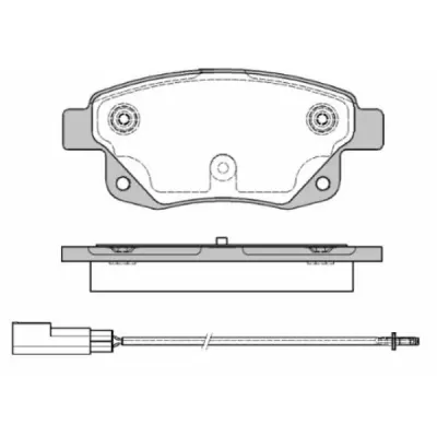 Set placute frana, frana disc REMSA 1252.01