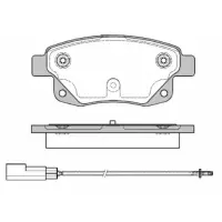 Set placute frana, frana disc REMSA 1252.01