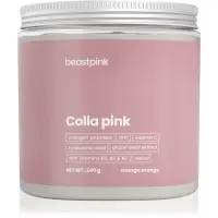 BeastPink Colla Pink pulbere pentru pregătirea băuturilor cu colagen aroma Mango & Orange 240 g