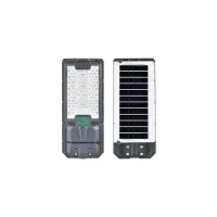 Lampa solara stradala Lix 200W, panou 6V-10W, lumina alb-rece, telecomanda IR, senzor amurg, senzor miscare, 2300 lm, ABS, gri