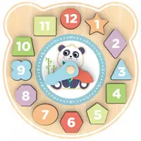 Sorter din lemn Hi Pando – Ceas 3D