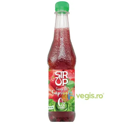 Sirop de Capsuni cu Stevia fara Zahar Adaugat 500ml