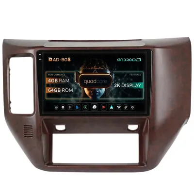 Navigatie 2K Nissan Patrol (2004-2012), Android, S-Quadcore 4GB RAM + 64GB ROM, 9.5 Inch - AD-BGS90042K+AD-BGRKIT166V3